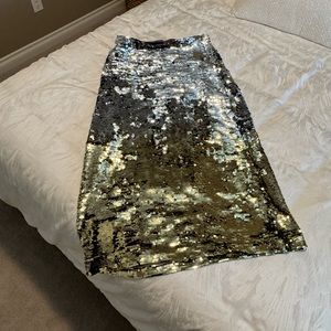 NWT Anthropologie sequin maxi skirt